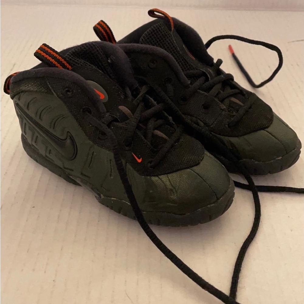 Nike Little Posite Pro Sequoia Toddler Boys Green/black Shoes~size 8C